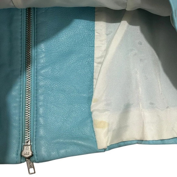 Danier Light Blue Leather Jacket - Picture 6 of 10